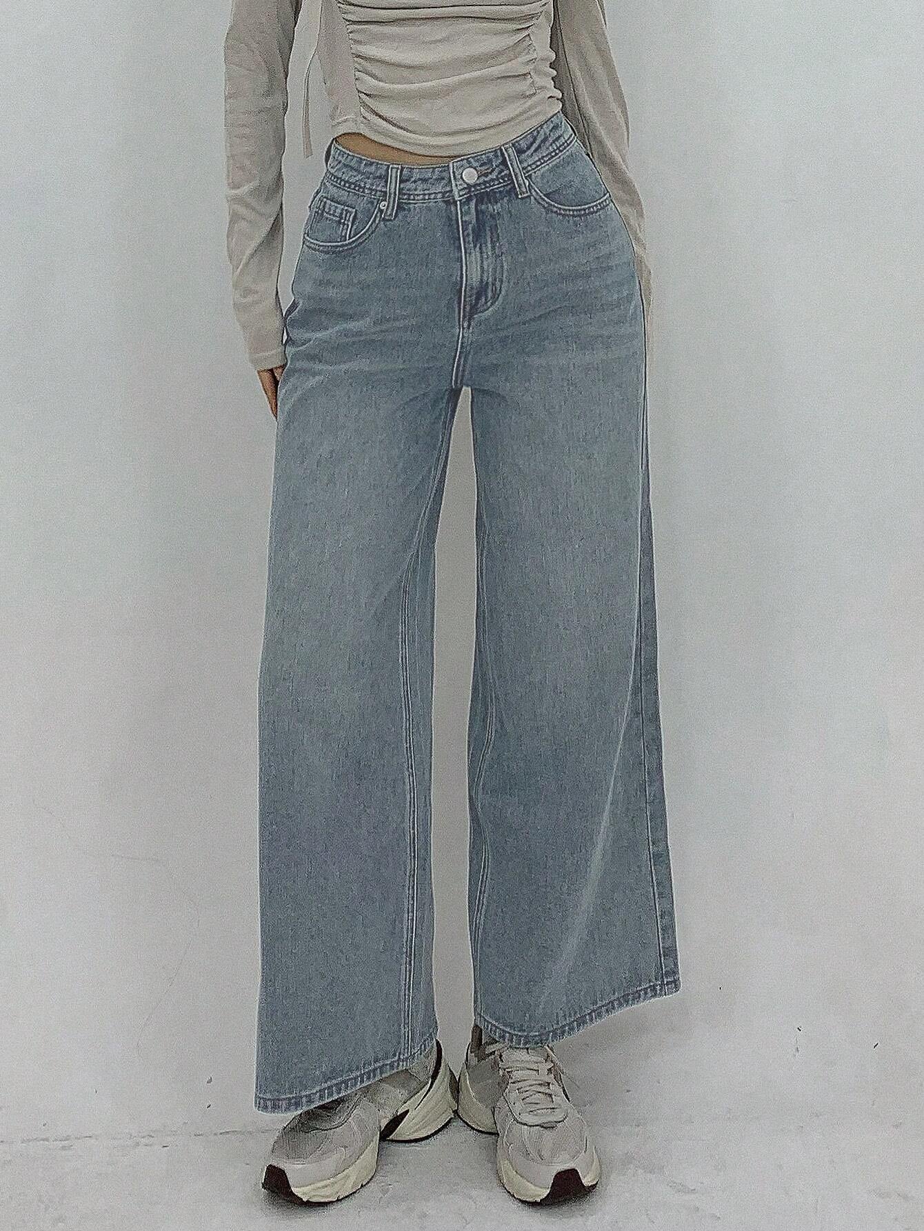 DAZY Women's Autumn Loose-Fit Casual Denim Jeans