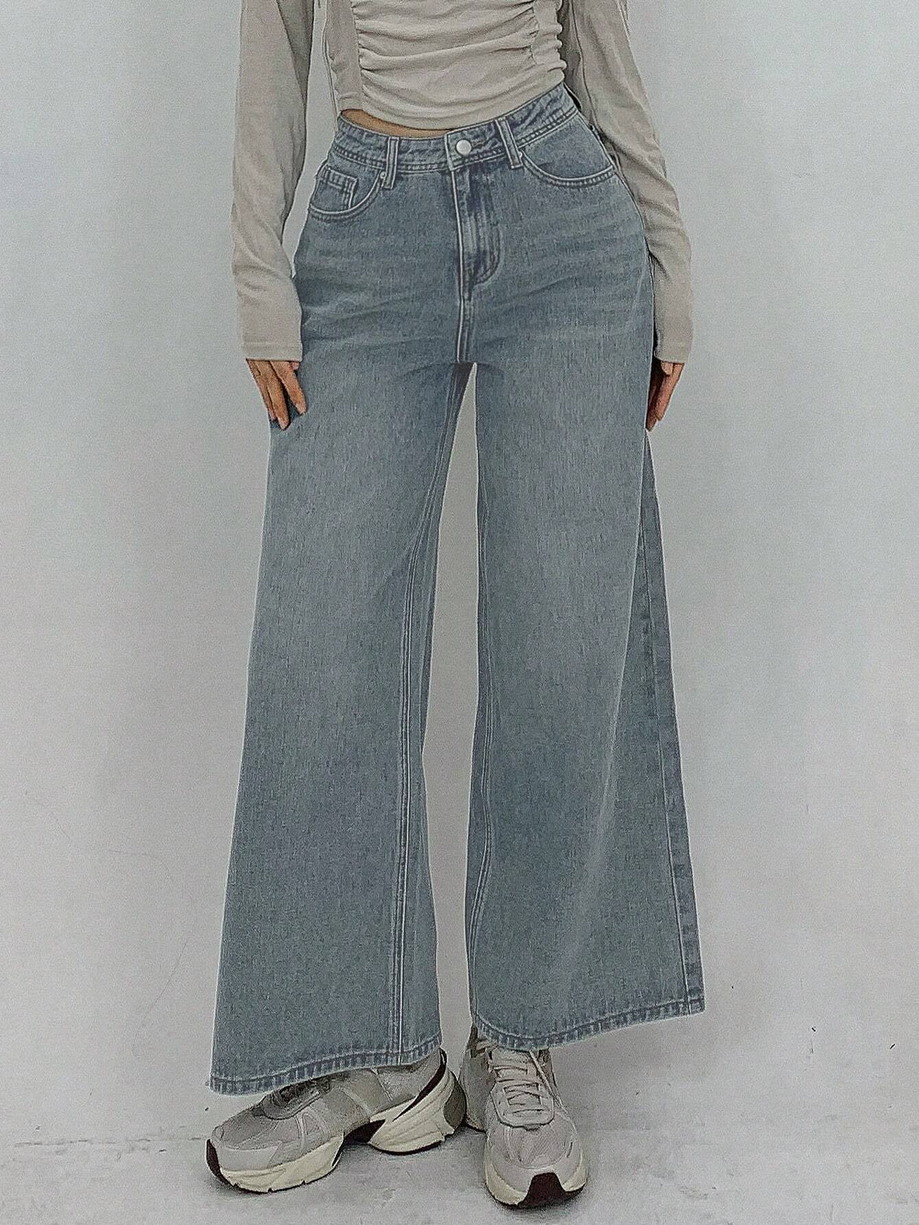 DAZY Women's Autumn Loose-Fit Casual Denim Jeans