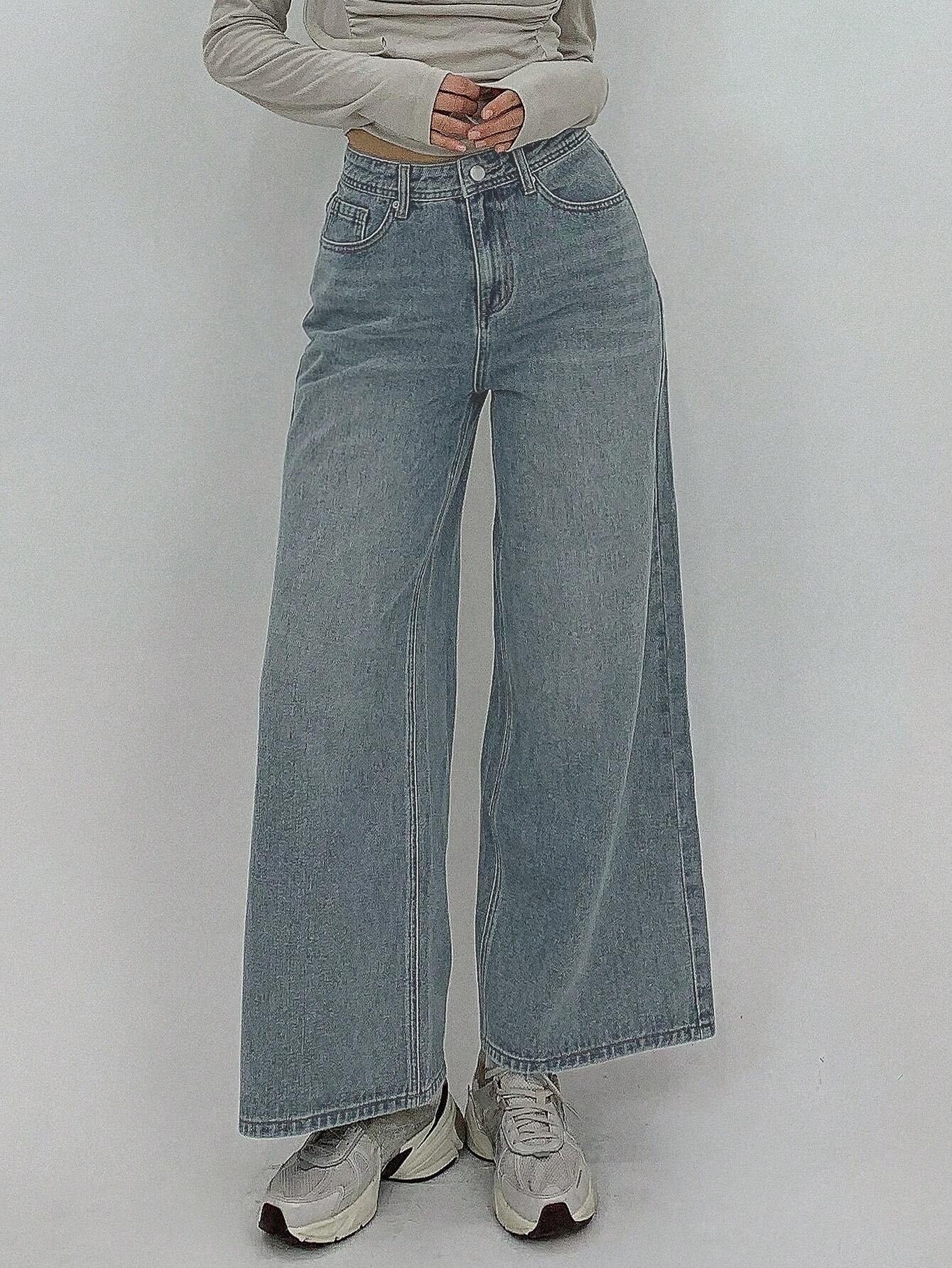 DAZY Women's Autumn Loose-Fit Casual Denim Jeans